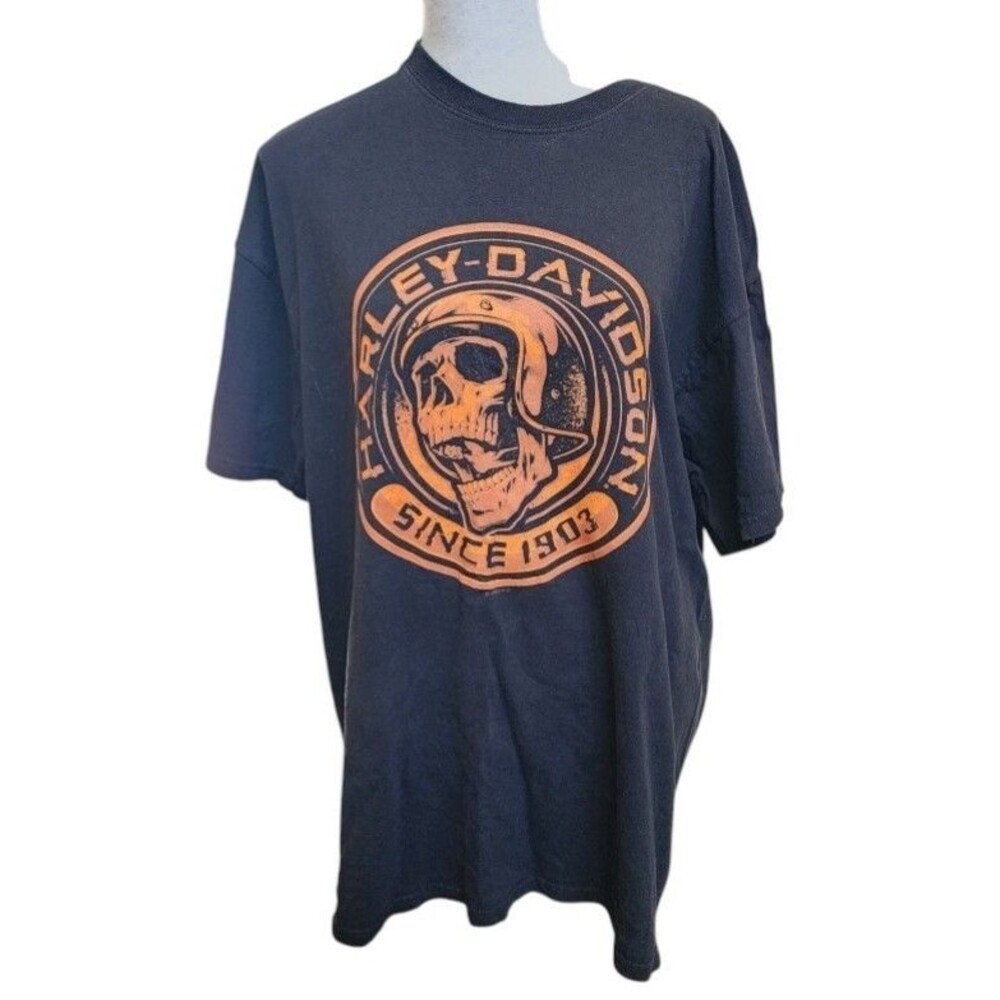 Harley Davidson Corpus Christi Black Short sleeve Tee 2 Sides Size XL